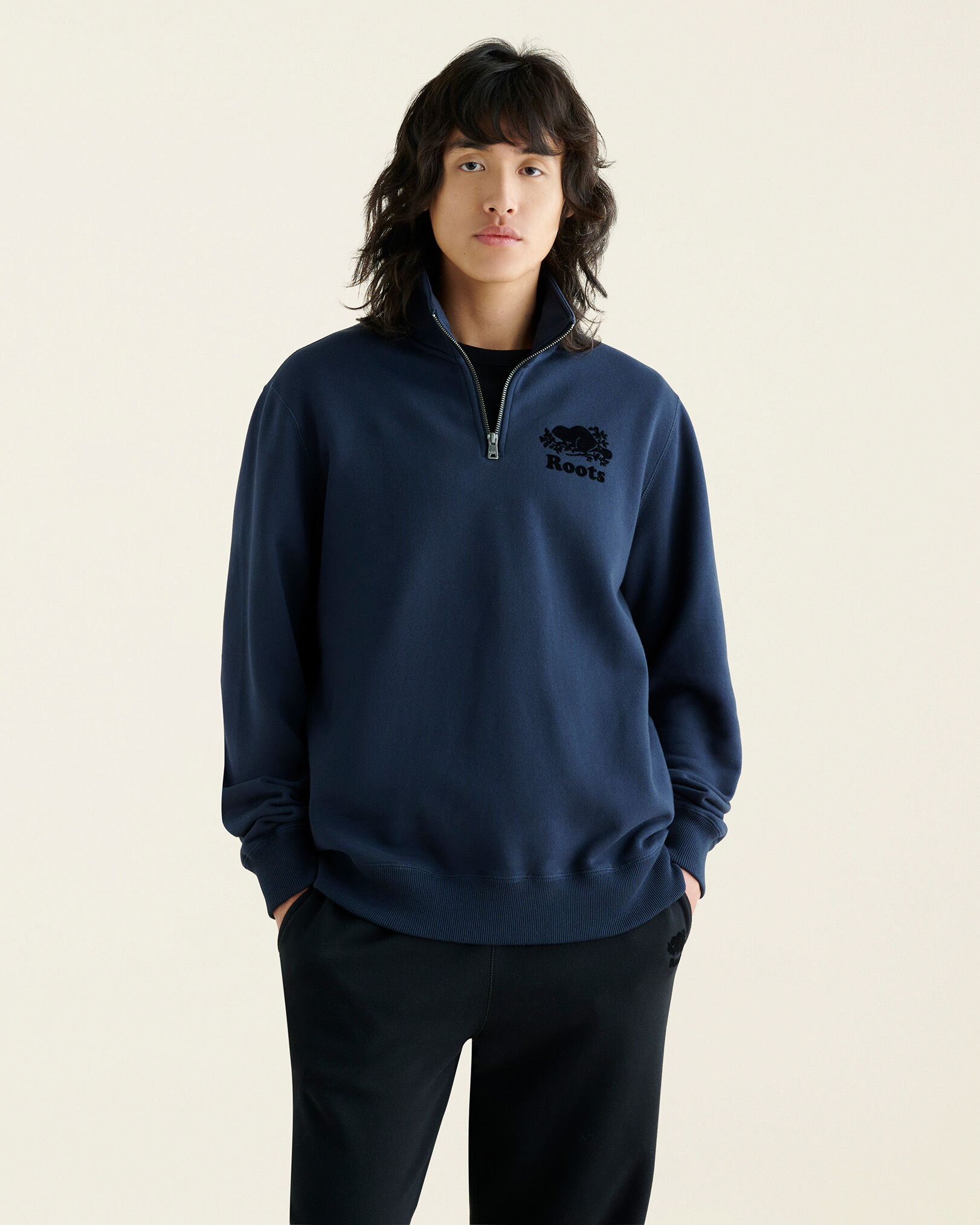 Half zip roots sweater hotsell