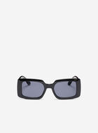 Womens Plastic Rectangle Sunglasses