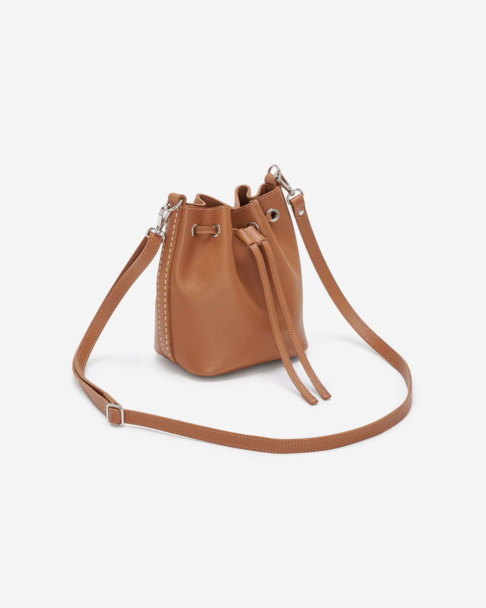 Mini sac seau 2.0 en cuir Cervino