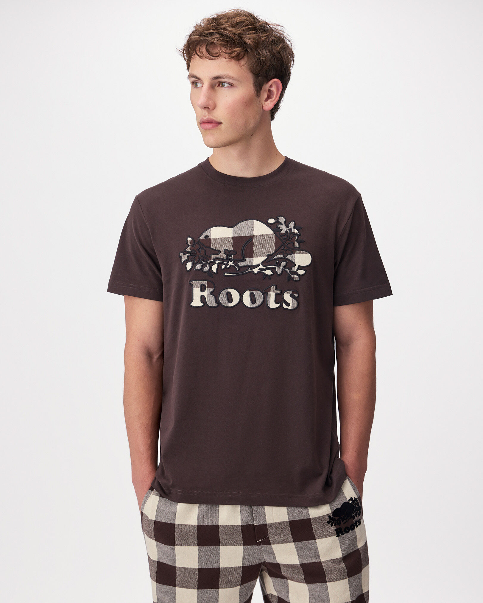 Mens Cooper Plaid Fill T-Shirt