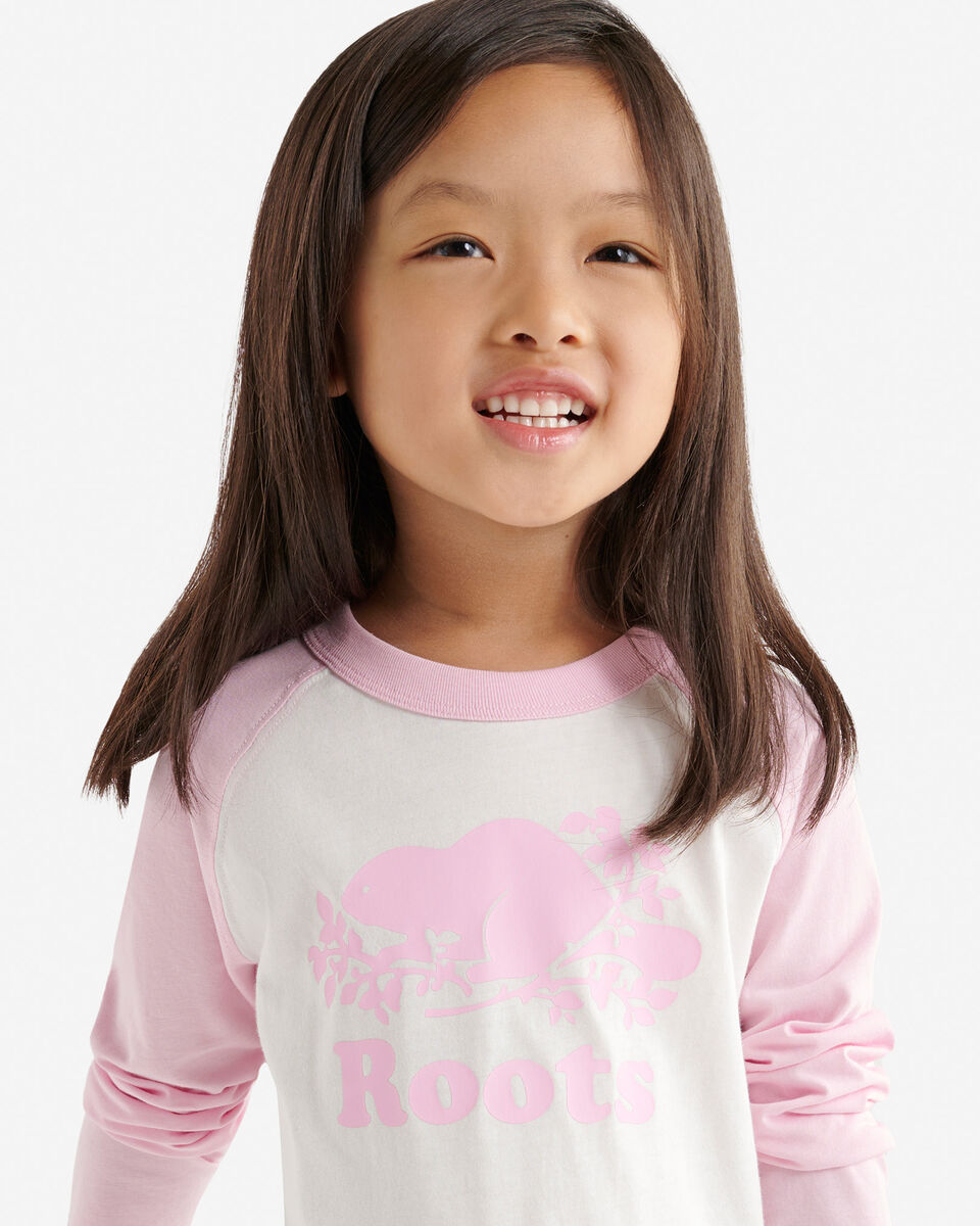 T-shirt style baseball Cooper en coton bio pour tout-petits