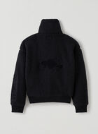 Girls Sherpa Zip Cardigan