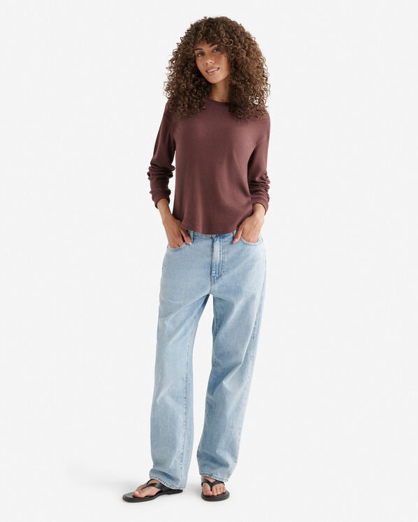 Waffle Long Sleeve Top