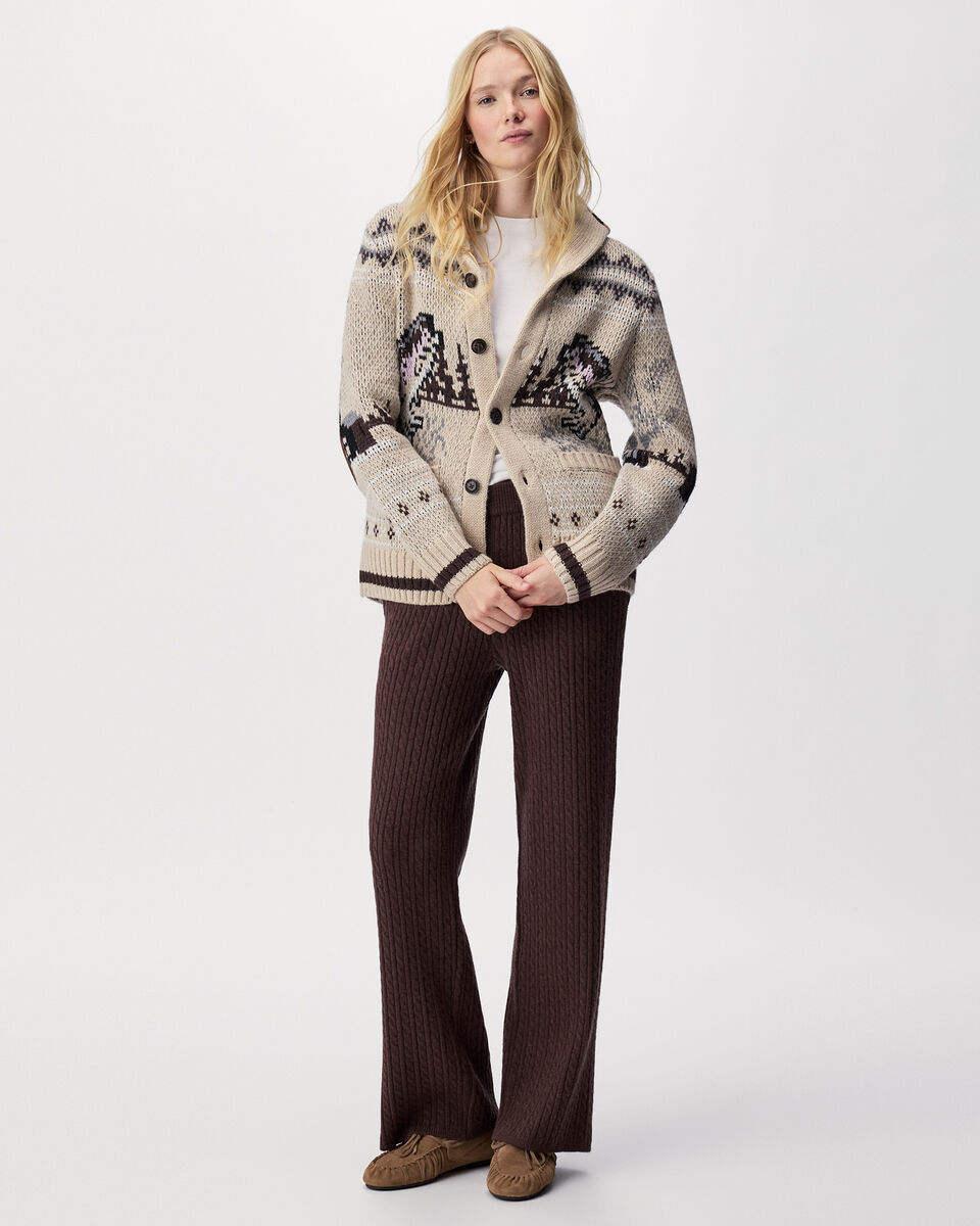 Cardigan-ch&acirc;le Cabane &agrave; motifs Fair Isle