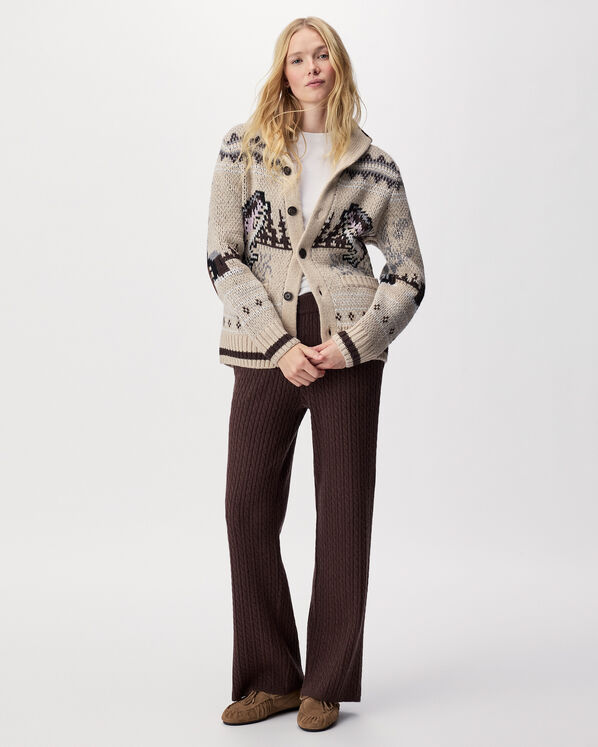 Cardigan-ch&acirc;le Cabane &agrave; motifs Fair Isle