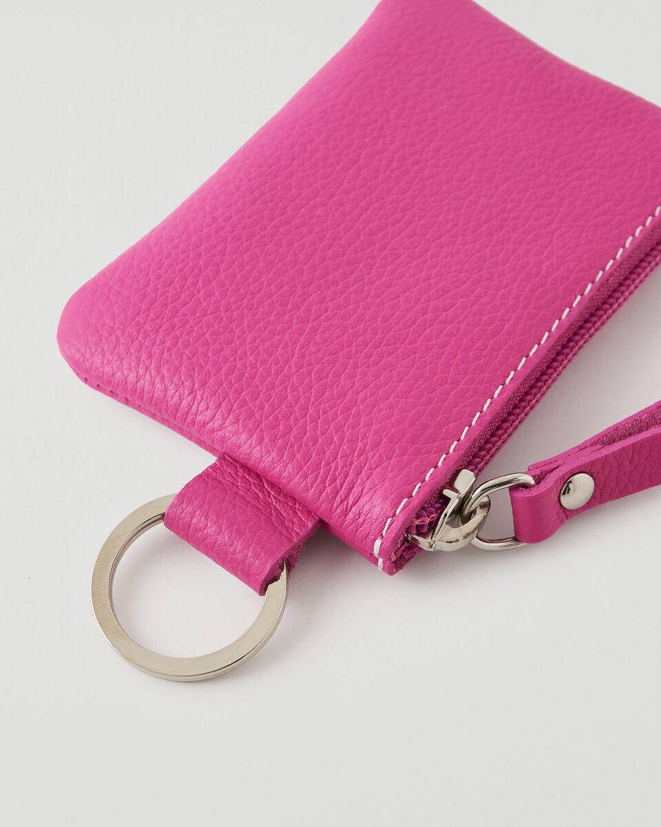 Pochette à glissière en cuir Cervino