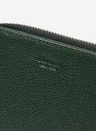 Petite pochette à glissière en cuir Cervino