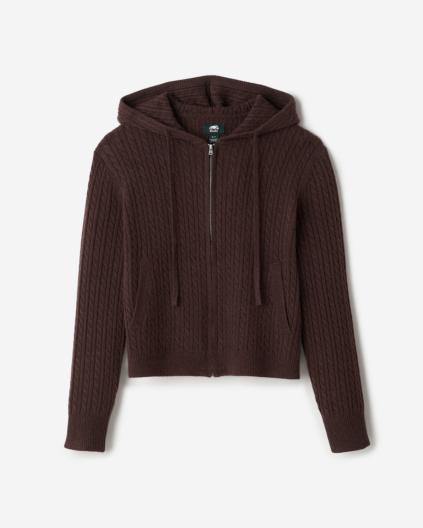 Bowen Cable Knit Full Zip Hoodie | Roots