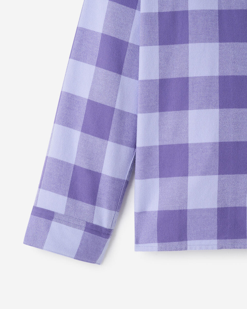 Chemise de pyjama &agrave; carreaux pour femme