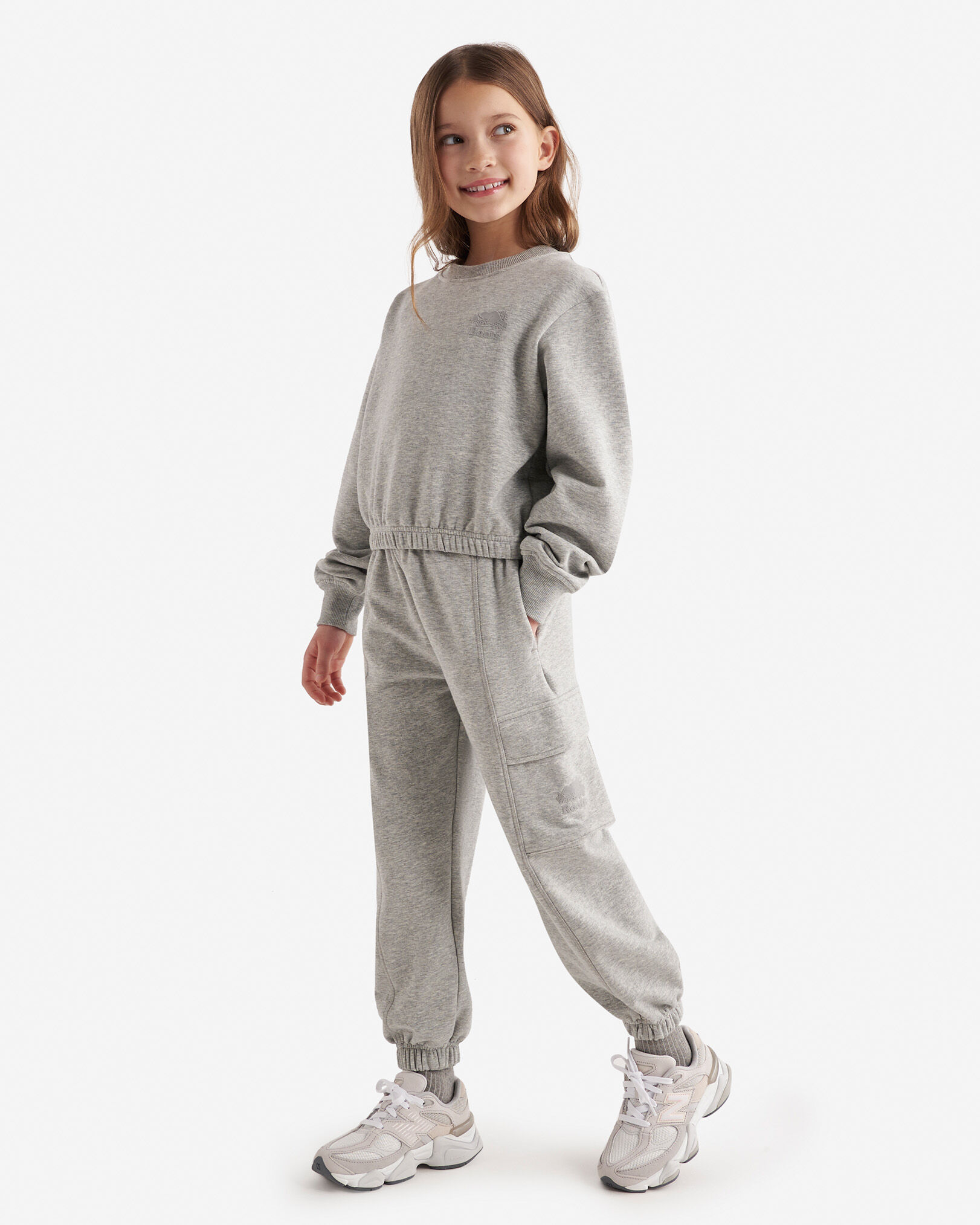 Chandail à col rond douillet cintré pour filles