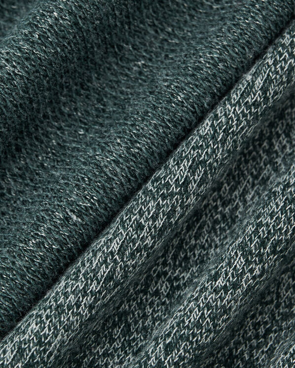 Chandail original &agrave; capuchon et glissi&egrave;re en jersey bouclette de coton bio pour enfants