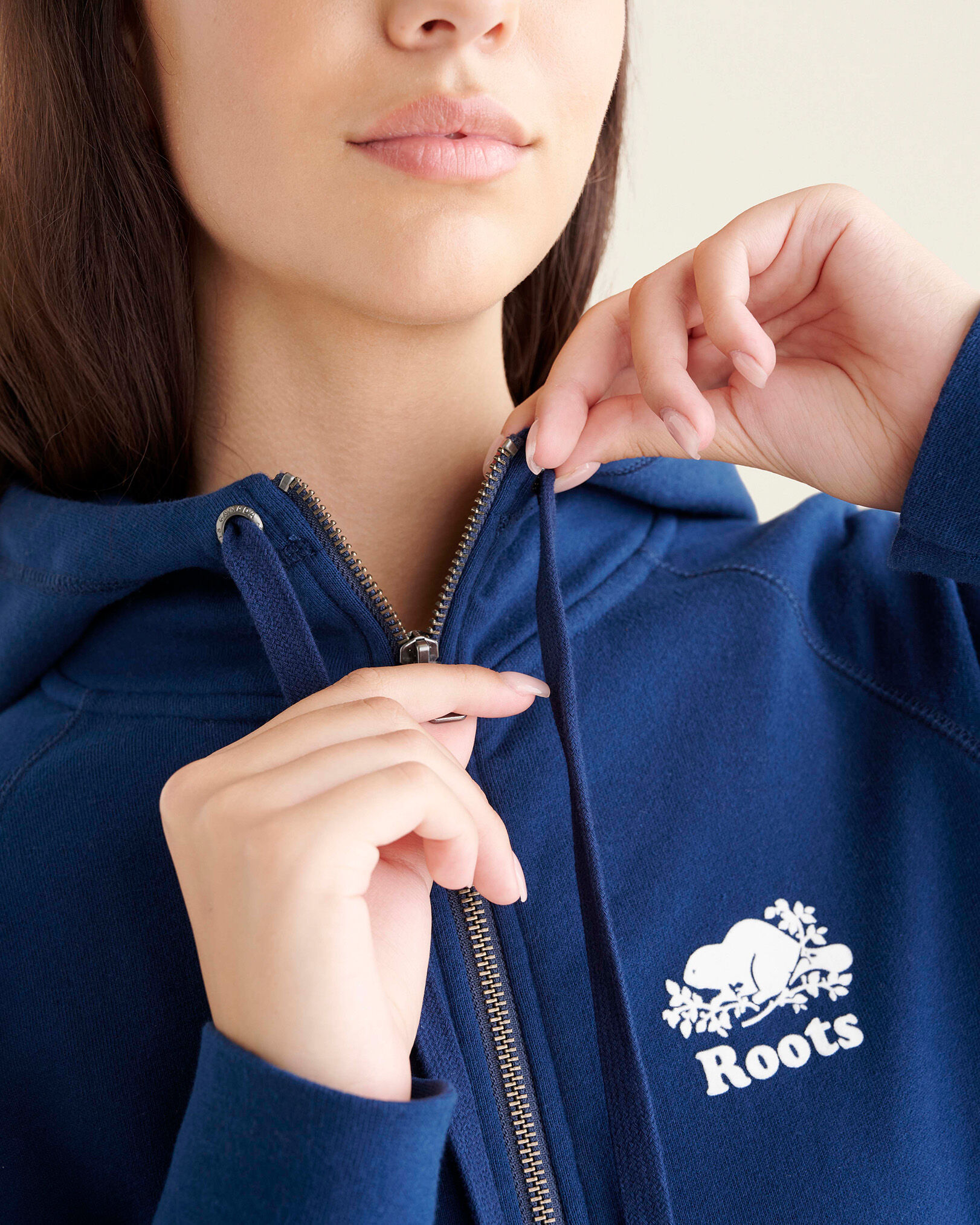 Organic Capri Full Zip Hoodie Sweatshirts and Hoodies Roots