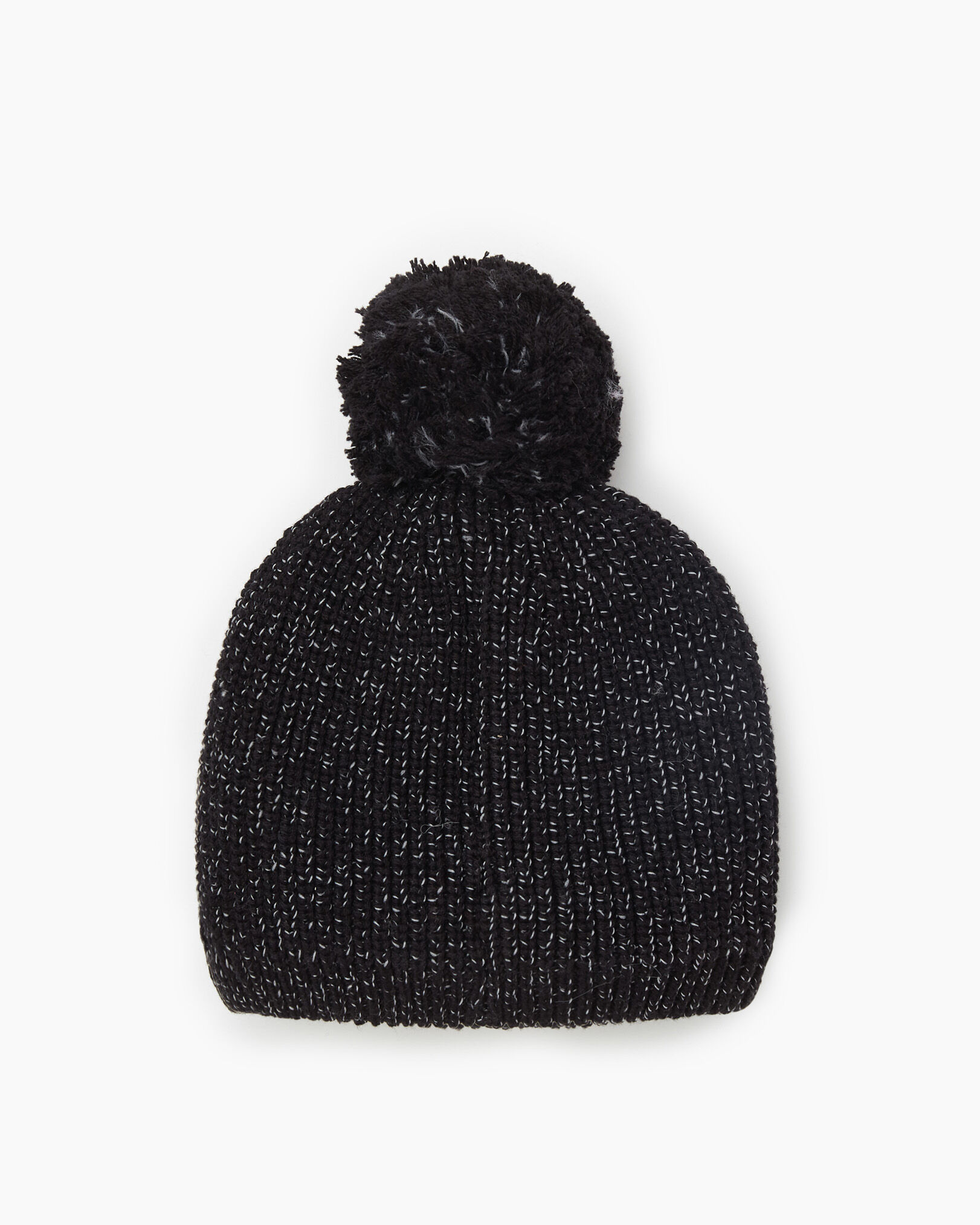 white toque with pom pom