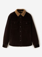 Manteau en velours c&ocirc;tel&eacute; et mouton molletonn&eacute;