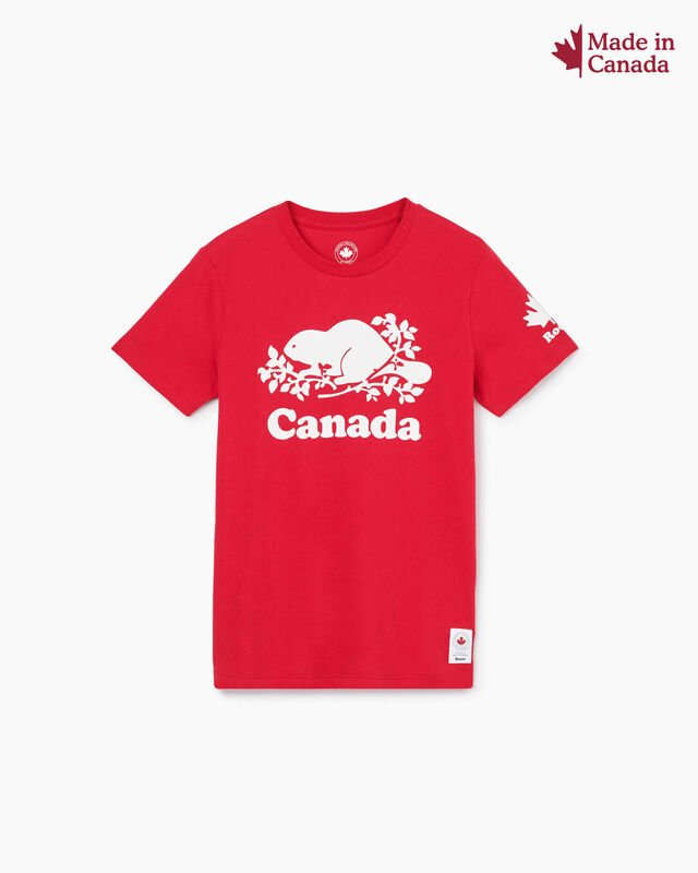 Roots Womens Cooper Canada T-shirt. 1