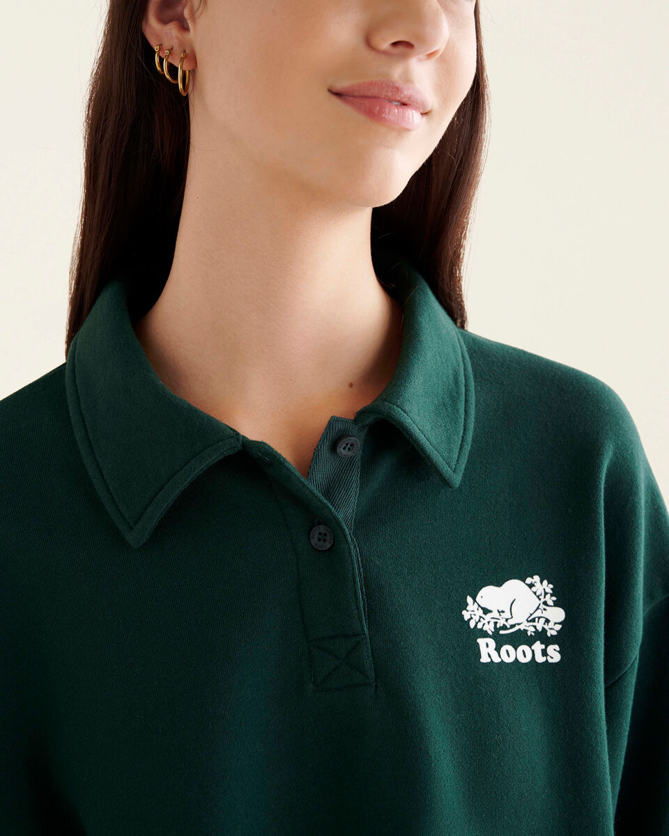 Organic Cooper Relaxed Polo Sweatshirt