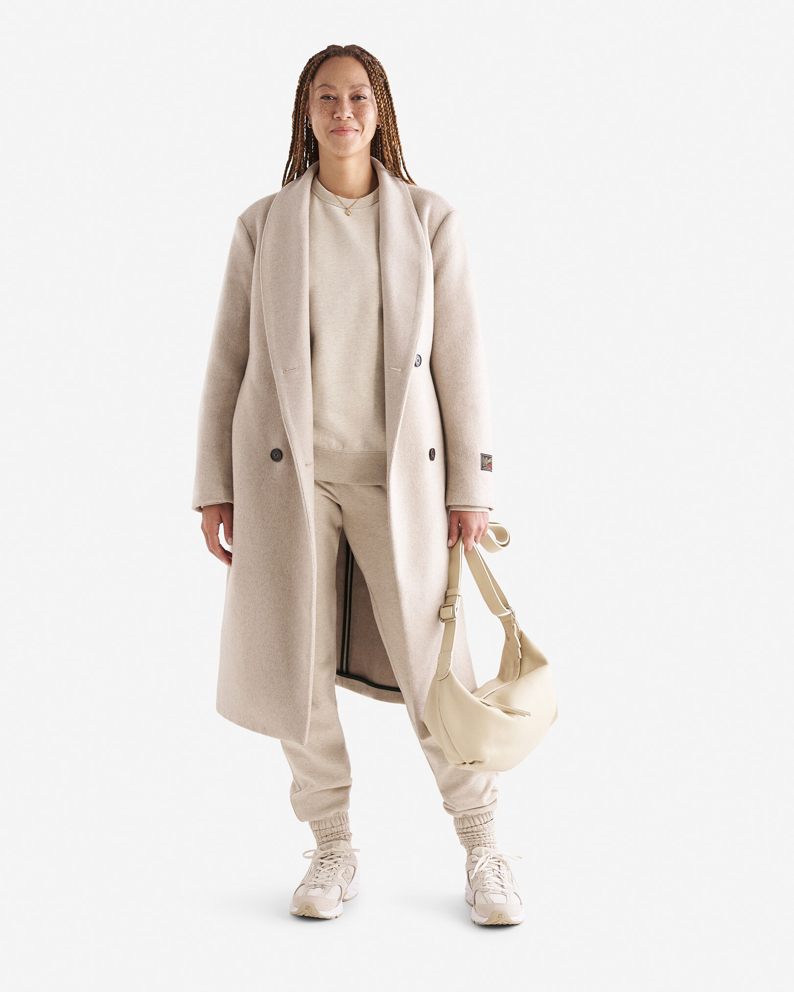 Sac croissant en cuir Nuage