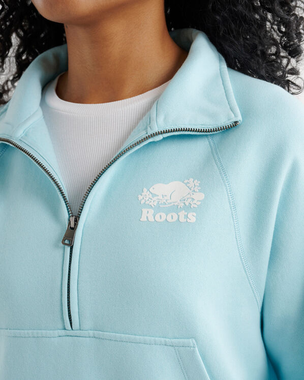 Chandail à demi-glissière en coton bio Cooper 