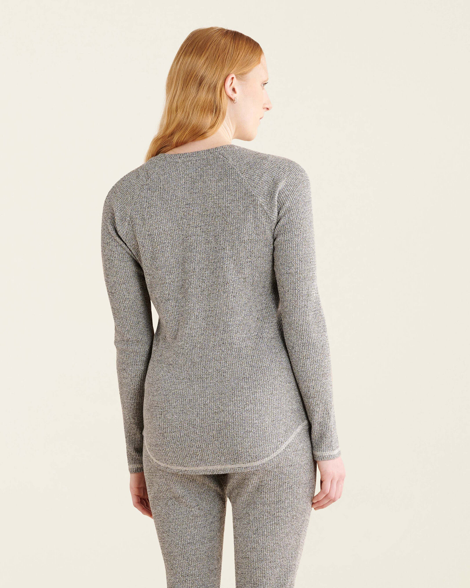 Cabin Waffle Henley Long Sleeve Tops Roots