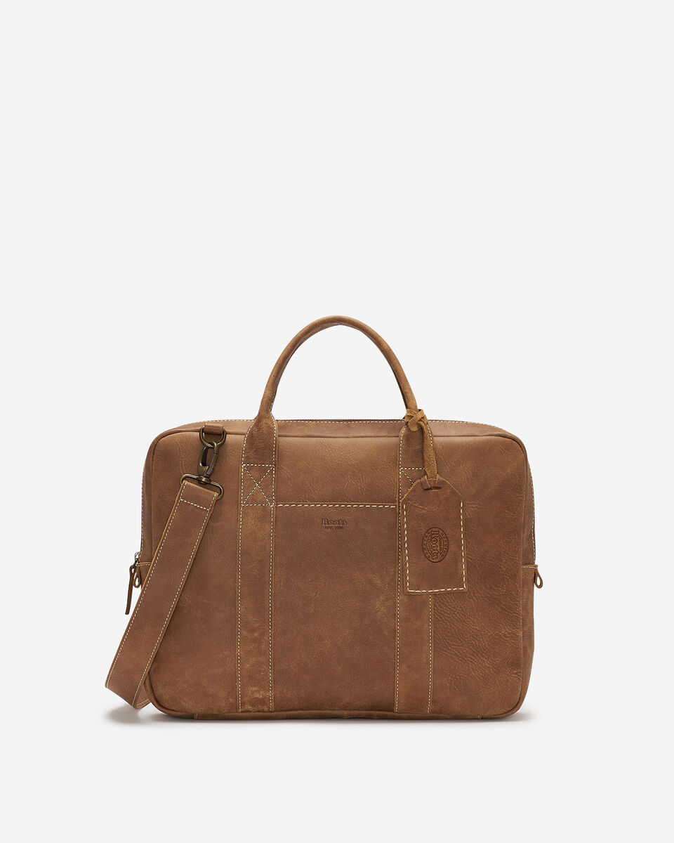 Sac &agrave; ordinateur Wellington en cuir Tribe