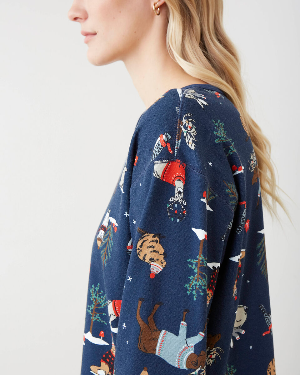 Womens Winter Wonderland Pajama Top