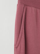Pantalon en jersey bouclette et mélange modal