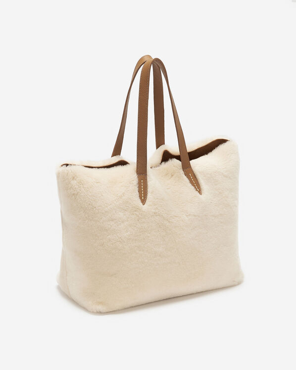 Shearling Carryall Tote