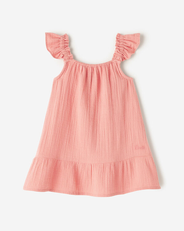 Toddler Girls Crinkle Ruffle Dress