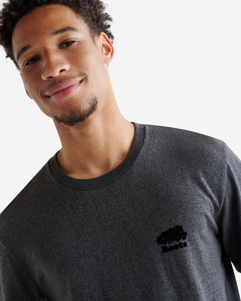 T-shirt poivr&eacute; en coton bio pour hommes