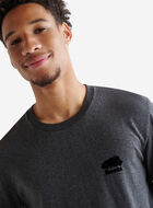 T-shirt poivr&eacute; en coton bio pour hommes