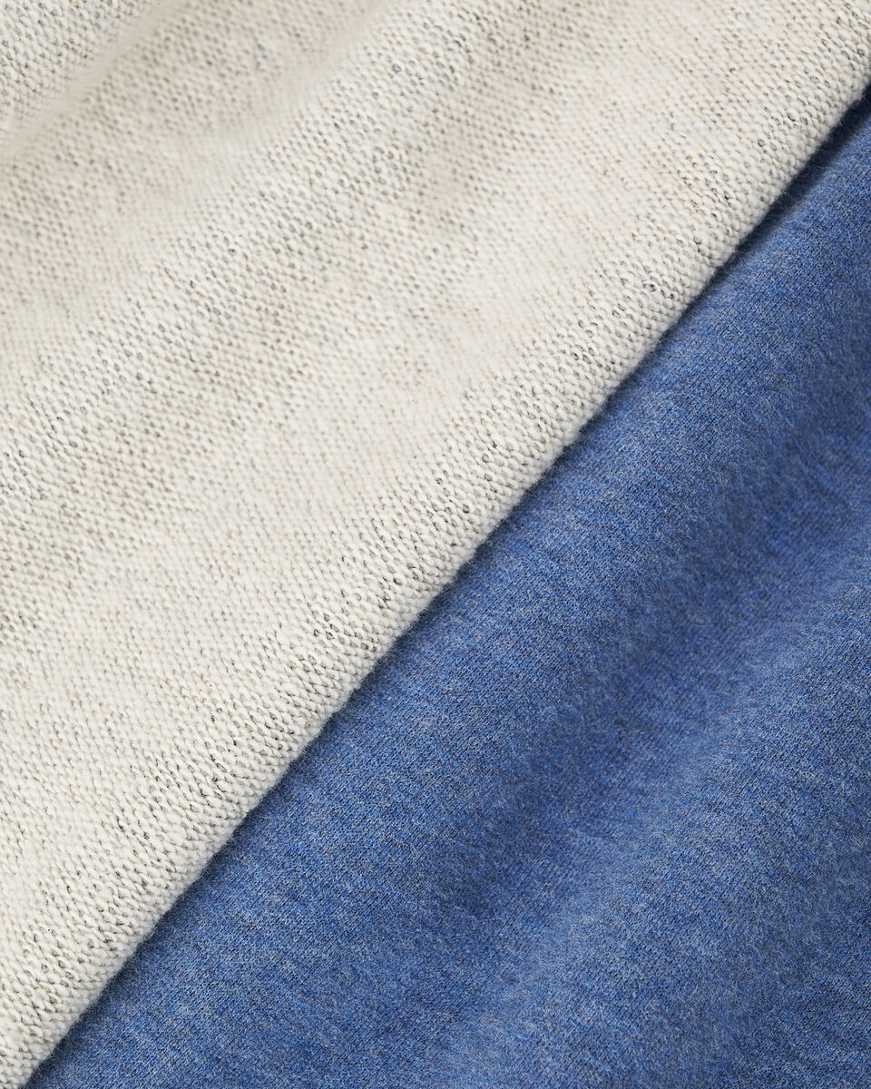 Chandail kangourou original &agrave; capuchon en jersey bouclette en coton bio