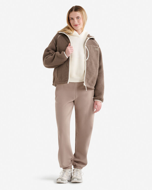 Chandail &agrave; capuchon en molleton nuage