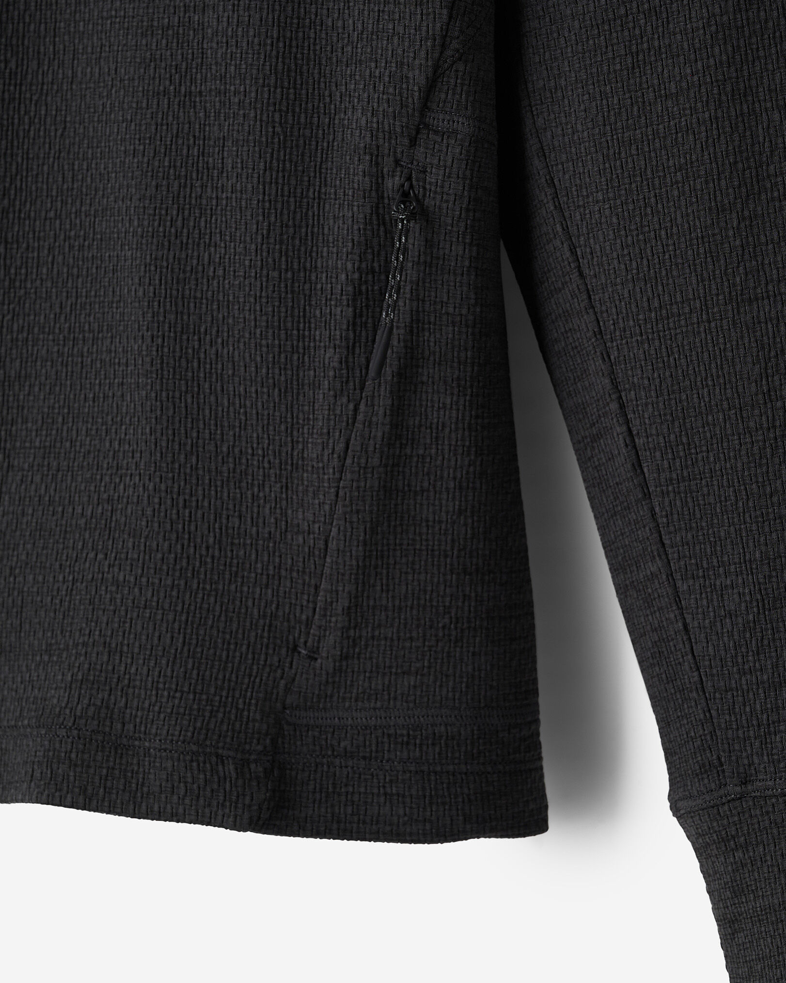 Active Textured Half Zip Hoodie