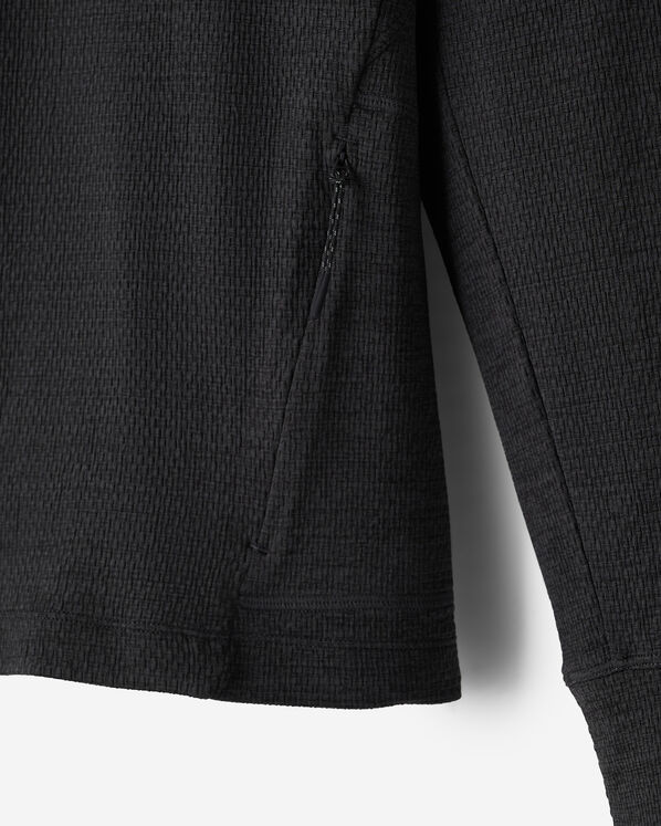 Chandail sport textur&eacute; &agrave; capuchon et glissi&egrave;re 