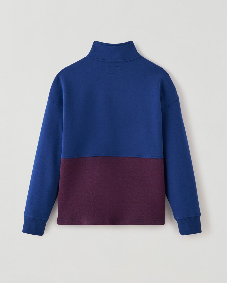 Boys Active Relaxed Half Zip Stein