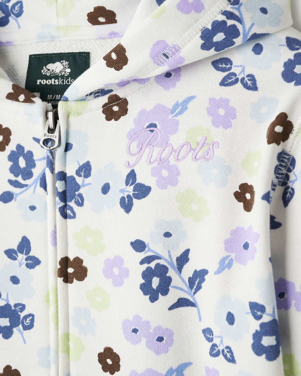 Kids Floral Full Zip Hoodie