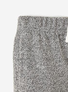 Pantalon ajusté à cheville côtelée en molleton de coton bio pour toutes-petites