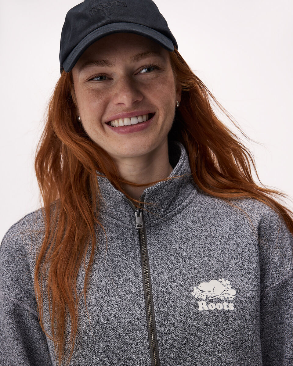 Organic Cooper Relaxed Quarter Zip Stein