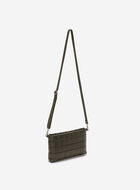 Pochette bouffante carrée à bandoulière