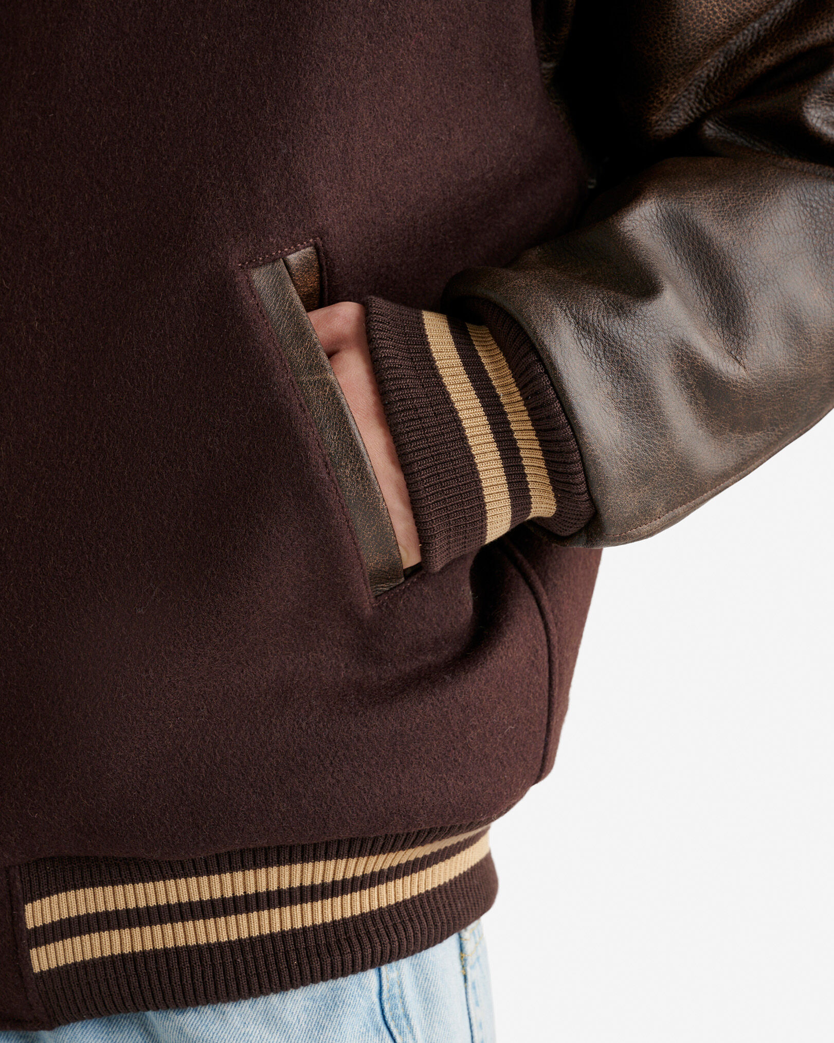 Blouson universitaire rétro Mathews