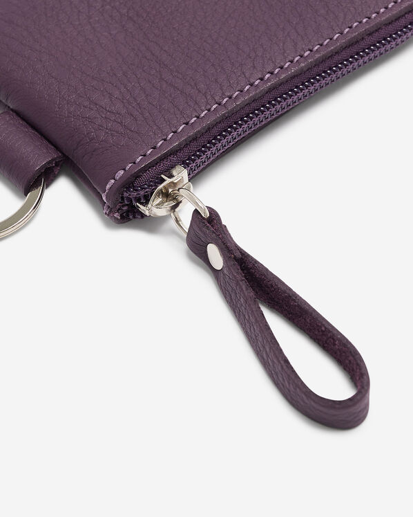 Pochette à glissière en cuir Cloud