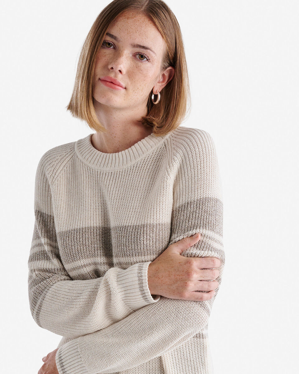 Cabin Stripe Shaker Crew Sweater