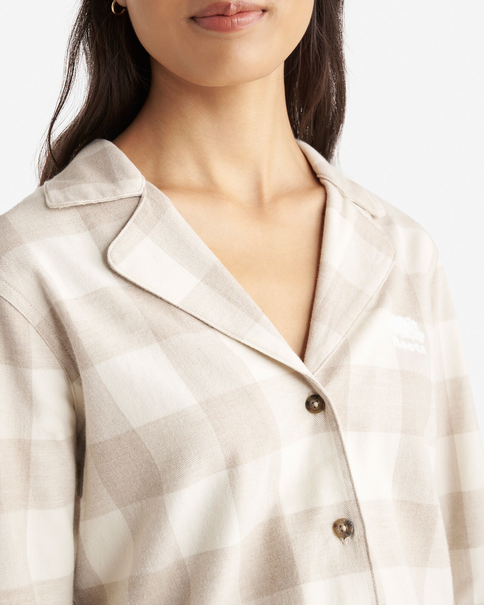 Womens Park Plaid Pajama Set