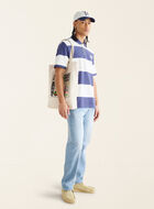 Rugby Stripe Pique Polo