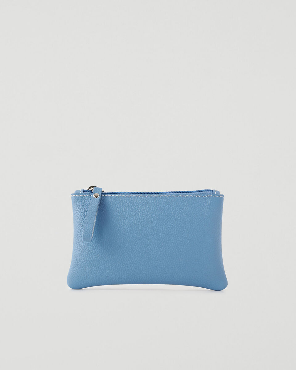 Pochette moyenne à glissière en cuir Cervino