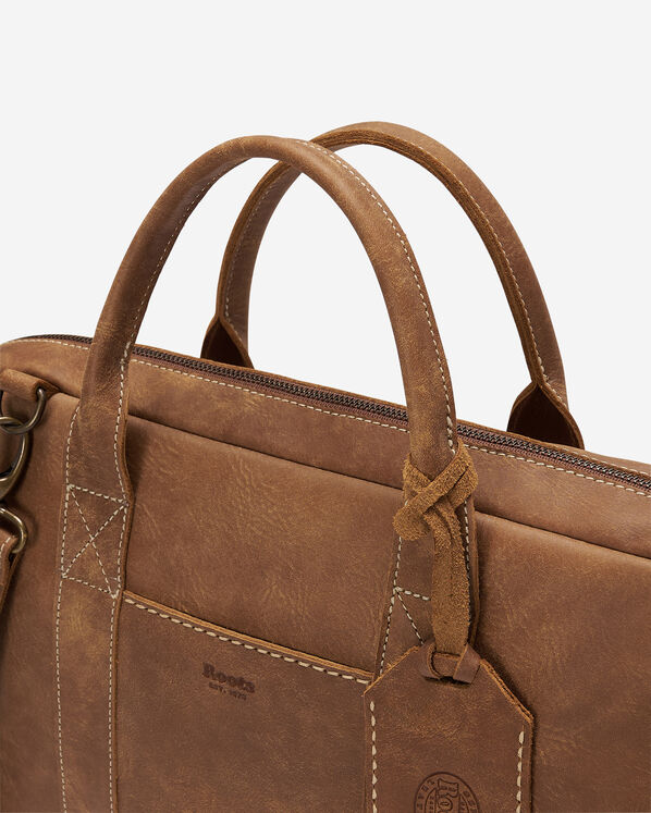 Sac &agrave; ordinateur Wellington en cuir Tribe