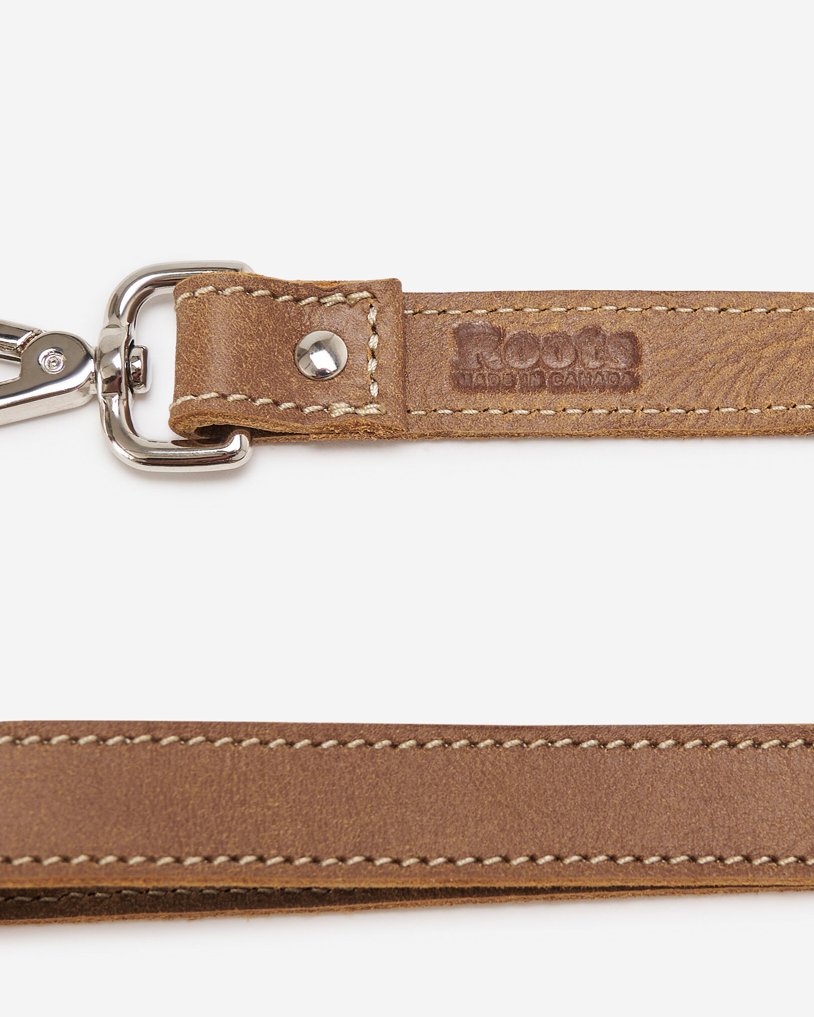 Brown leather outlet shoulder strap