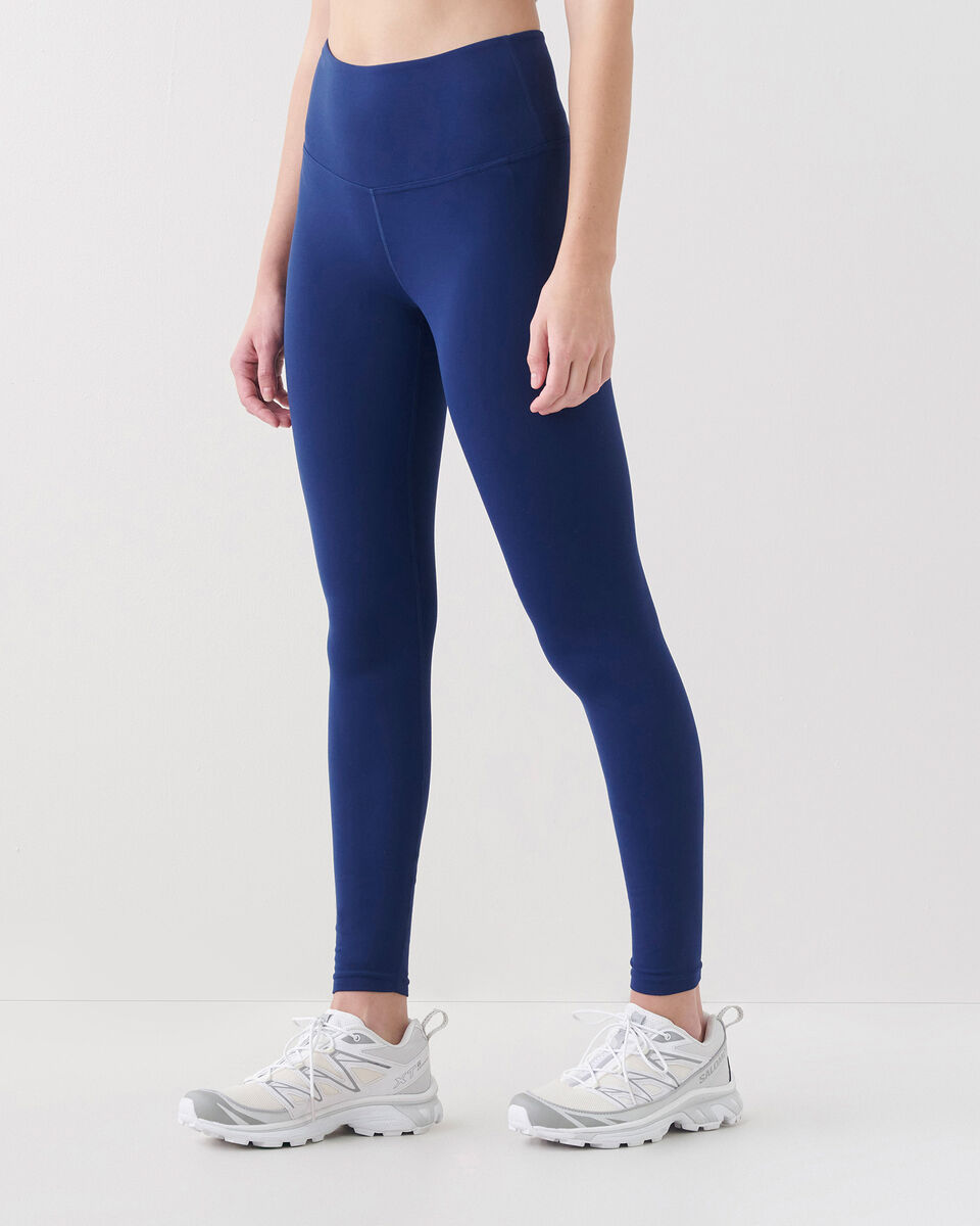 Back At It Again Solid Blue Leggings - Small