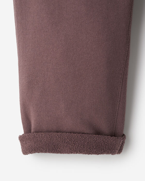 Pantalon en molleton à ourlet simple en coton bio