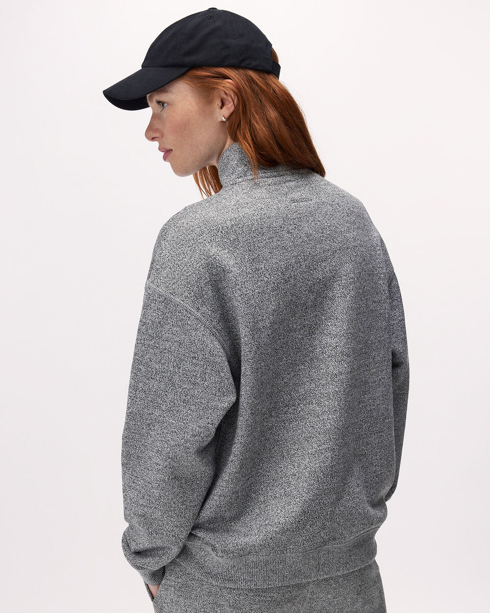 Organic Cooper Relaxed Quarter Zip Stein